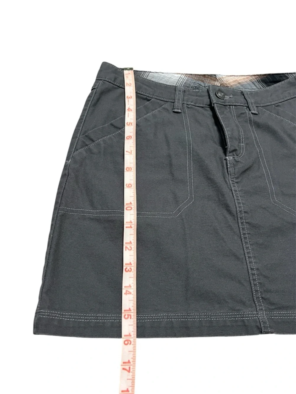 Patagonia Dark Charcoal A-Line Mini Skirt